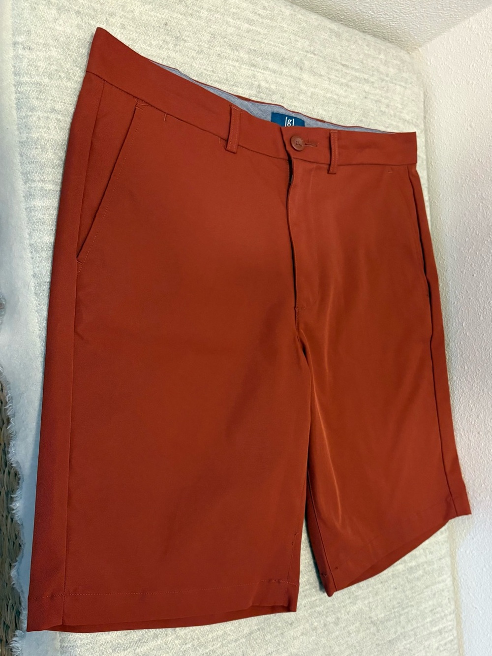 George Men's Rust Orange Athletic Shorts